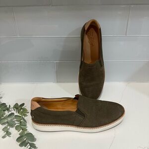 Sperry Top-Sider Gold Cup Rey Sneaker Dark Olive Leather Women's Size 8.5M Shoes